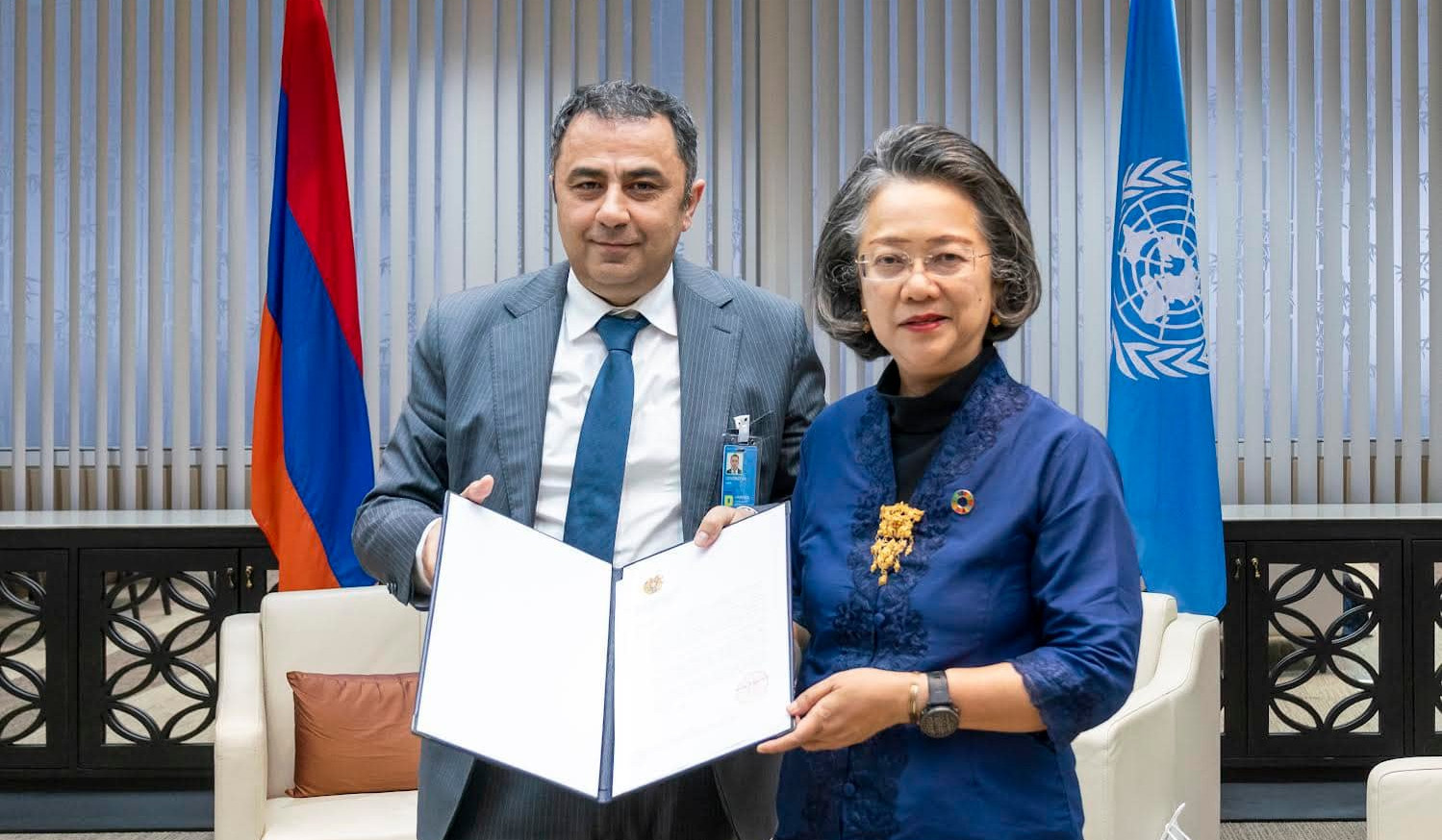 Դեսպան Գևորգյանն ու ՄԱԿ-ի հանձնաժողովի գործադիր քարտուղարն անդրադարձել են «Խաղաղության խաչմերուկ» ծրագրին